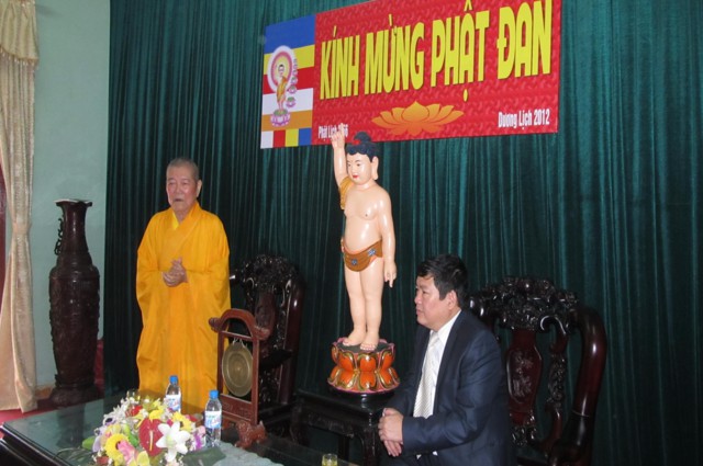 Bắc Ninh: Lãnh đạo Ban tôn giáo chúc mừng Phật Đản tại BTS tỉnh hội Phật giáo Bắc Ninh