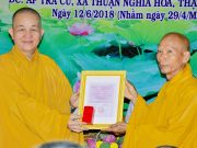 Long An: Lễ công bố thành lập và bổ nhiệm trụ trì chùa Phổ Minh