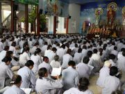 TT. Thích Thiện Thuận thuyết giảng tại khóa tu chùa Bà Đa