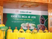 Nghệ An: Chùa Cổ Am khai khóa Khóa tu mùa hè 2018