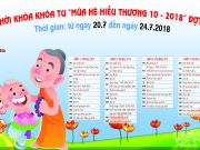 Thông báo: Khóa tu mùa hè lần 3 tại chùa Đình Quán