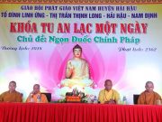 Nam Định: Chùa Linh Ứng tổ chức khóa tu an lạc một ngày “Ngọn Đuốc Chính Pháp”