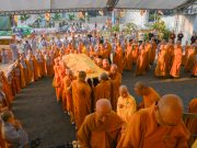 TP.HCM: Cung nghinh nhục thân cố Trưởng lão HT.Thích Minh Cảnh nhập kim quan