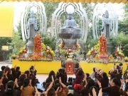 Hà Nội: Phật tử nô nức về chùa Tân Hải đón mừng khánh đản Đức Phật A Di Đà