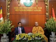 Ngài OBAID SAEED ALDHAHERI Đại sứ Các Tiểu vương quốc Ả rập thống nhất tại Hà Nội tới thăm và làm việc với Giáo hội Phật giáo Việt Nam