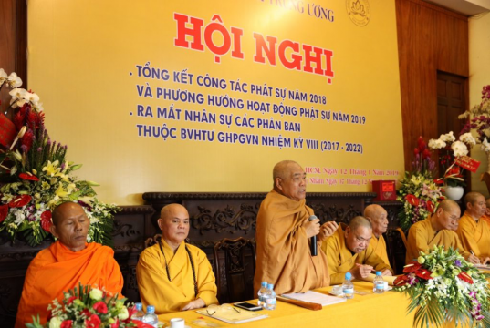 TP.HCM: Lễ Tổng kết công tác Phật sự năm 2018 và Ra mắt Nhân sự các Phân Ban thuộc BVHTƯ nhiệm kỳ VIII (2017 – 2022)