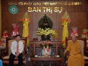 TP.HCM: Lãnh đạo Thành ủy chúc tết Ban trị sự Phật giáo TP