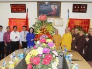 Lãnh đạo các cơ quan ban ngành chúc mừng Phật đản BTS GHPGVN Tp Hà Nội PL 2563-DL.2019
