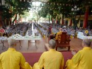 Hà Nội: Các bạn trẻ chia tay khóa tu mùa hè “Theo Phật, con an vui” tại chùa Bằng