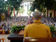 Ngày tu tập thứ hai của khóa tu Vu Lan Báo Hiếu tại chùa Bằng