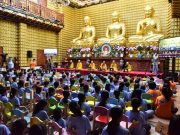 TP.HCM: Diễn tập lễ rửa chân tại khóa tu Búp sen từ bi chùa Giác Ngộ