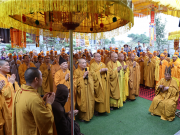 Nam Định: Chùm ảnh các phái đoàn viếng tang HT.Thích Minh Tâm