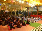 Nam Định: Lung linh đêm hoa đăng kính mừng vía Phật A Di Đà tại chùa Linh Quang