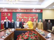 Thái Nguyên: Ban Trị sự Phật giáo chúc tết Chính quyền Tỉnh, Thành phố