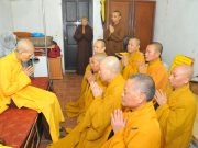 Hà Nội: Chư tôn đức BTS PG TP. Hà Nội đỉnh lễ Đức Pháp chủ GHPGVN