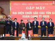 Thái Bình: Gặp mặt đại biểu chức sắc các tôn giáo nhân dịp Tết Canh Tý