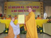 Bình Định: Bổ nhiệm trụ trì chùa Nhân Quả