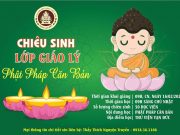 TP.HCM: Thông báo chiêu sinh lớp giáo lý Phật pháp căn bản