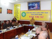 Bình Định: Ban Thường trực Ban Trị sự tỉnh họp định kỳ đầu năm Canh Tý