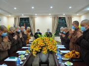 Hà Nội: Chư tôn đức thường trực BTS GHPGVN TP triển khai công tác Phật đản và An cư kiết hạ