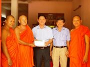 Trà vinh: Công ty TNHH Môi trường huyện Trà cú ủng hộ tịnh tài xây nhà Đại đoàn kết