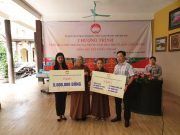 Hà Nội: Ủy ban MTTQVN Tp.Hà Nội tặng quà cho trẻ em tại Cơ sở bảo trợ xã hội chùa Bồ Đề