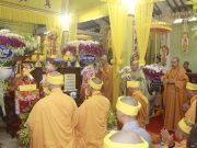 Đồng Tháp: Ngày thứ ba tại lễ tang Đại lão Hòa thượng Thích Thiện Huệ