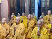 Hải Phòng: Chư Tăng huyện Tiên Lãng tổ chức lễ Bố Tát định kỳ và phát động phong trào ủng hộ Miền Trung