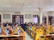 Hải Phòng: Tăng Ni sinh trường Trung CĐ Phật học kính mừng khánh đản Đức Phật A Di Đà