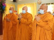 TP.HCM: Chư Tôn đức Tăng Ni Giáo đoàn VI kính viếng Lễ tang Ni trưởng Tràng Liên