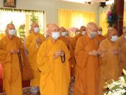 Ban Trị Sự GHPGVN Quận Gò Vấp và các tự viện trong Quận kính viếng tang lễ Ni Trưởng Tràng Liên