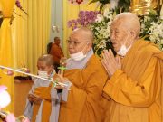 TP.HCM: Nhiều phái đoàn chư Tôn đức Ni các tỉnh thành kính viếng Tang lễ Ni trưởng Tràng Liên