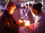 Hà Nội: Đêm hội hoa đăng kính mừng ngày ngày vía Đức Phật A Di Đà tại chùa Đình Quán