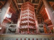 Tòa Cửu phẩm liên hoa chùa Bút Tháp được công nhận là Bảo vật quốc gia