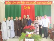 Đồng Tháp: Phật giáo thăm và chúc Tết Thành ủy – HĐND – UBND – Ủy ban MTTQVN Tp. Sa Đéc