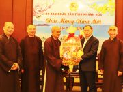 Khánh Hòa: Ban Trị sự Giáo hội Phật giáo Việt Nam tỉnh chúc Tết lãnh đạo chính quyền tỉnh