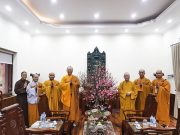 Thường trực Ban Trị sự Phật giáo Thái Nguyên thăm, khánh tuế Hòa thượng Trưởng Ban Hoằng pháp Trung ương