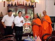 Ông Hà Ngọc Chiến – Ủy viên Ủy ban Thường vụ Quốc hội thăm và chúc Tết cổ truyền đồng bào Khmer tại Trà Vinh