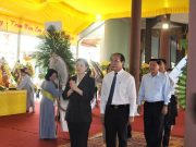 Phó Chủ tịch Trương Thị Ngọc Ánh viếng Trưởng lão Hòa thượng Thích Thiện Duyên