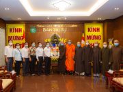 TP.HCM: Lãnh đạo chính quyền Quận 10, Hội Liên hiệp thanh niên TP chúc mừng Phật đản Phật lịch 2565 đến BTS GHPGVN TP