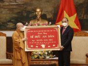Hình ảnh Chủ tịch nước tiếp Đoàn đại biểu Giáo hội Phật giáo Việt Nam