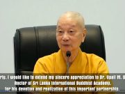 Lễ ký kết biên bản ghi nhớ giữa Học viện Phật giáo Việt Nam tại Tp.HCM và Học viện Phật giáo Quốc tế Sri Lanka