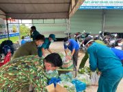 Trà Vinh: Nhóm Thiện Nguyện Liên Hương trao tặng quà cho người dân nghèo Khu vực cách ly