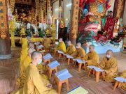 Hải Phòng: Chư Tăng H. Tiên Lãng trang nghiêm Bố – Tát, tụng giới mùa an cư tại chỗ