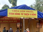 Đồng Tháp: “Gian hàng 0 đồng” tặng người khó khăn do Covid-19 tại chùa Linh Phước