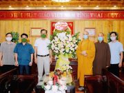 Thái Nguyên: Phái đoàn Công an tỉnh chúc mừng Tăng- ni, Phật tử nhân dịp lễ Vu lan – PL 2565