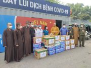Thái Nguyên: Ban Trị sự Phật giáo Tỉnh thăm và động viên các chốt kiểm soát dịch bệnh liên ngành