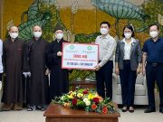 Tăng ni, Phật tử ủng hộ quận Đống Đa 5 tấn gạo để hỗ trợ người dân khó khăn