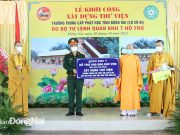 Quân khu 7 hỗ trợ xây dựng Thư viện tại Trường Trung cấp Phật học tỉnh Đồng Nai