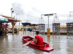 Thái Lan: Nhiều ngôi chùa ngập trong lũ lụt ở thành phố Ayutthaya